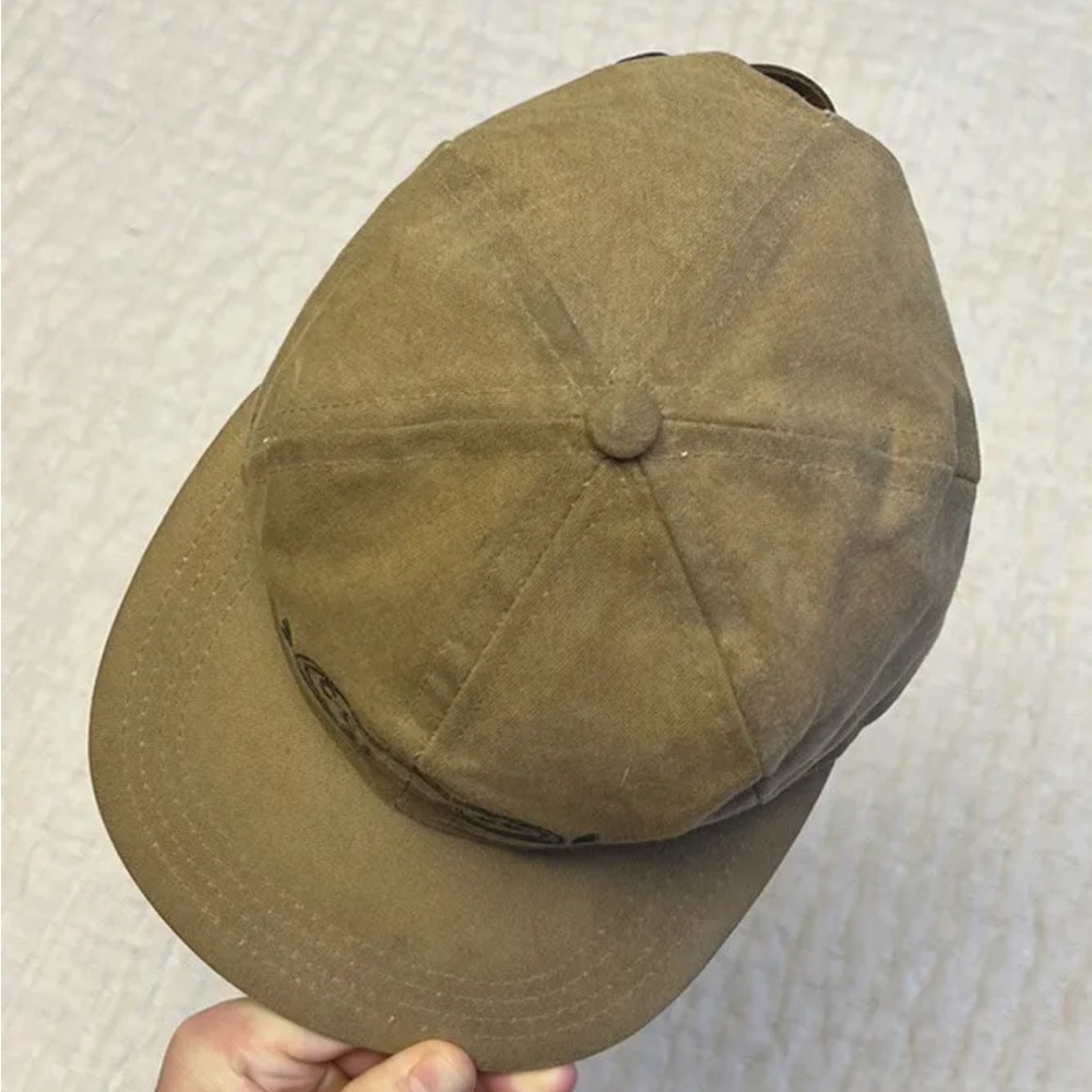 C.C. Filson Co. Seattle Waxed Tin Cloth Strap Back Cap Men’s S/M Vintage USA - Picture 4 of 7